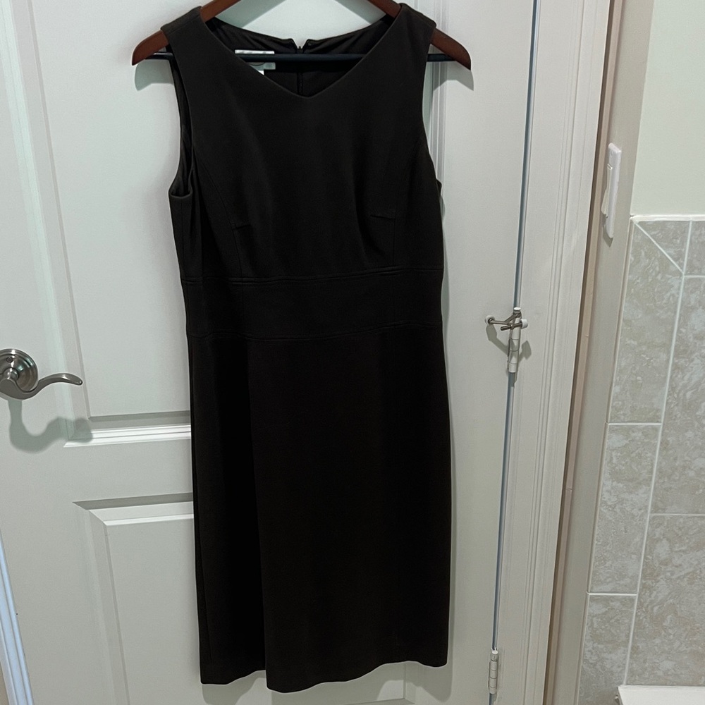 Talbots Elegant Black Midi Dress